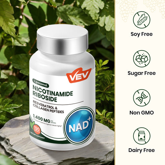 VEV 120 Capsules NAD+ Supplement -Liposomal