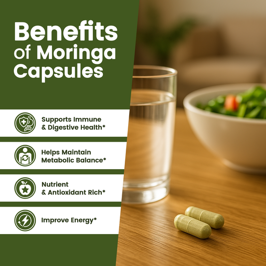 VEV Moringa Powder Capsules