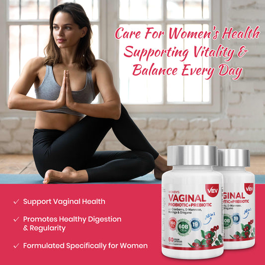 VEV Women’s Vaginal Probiotics + Prebiotics