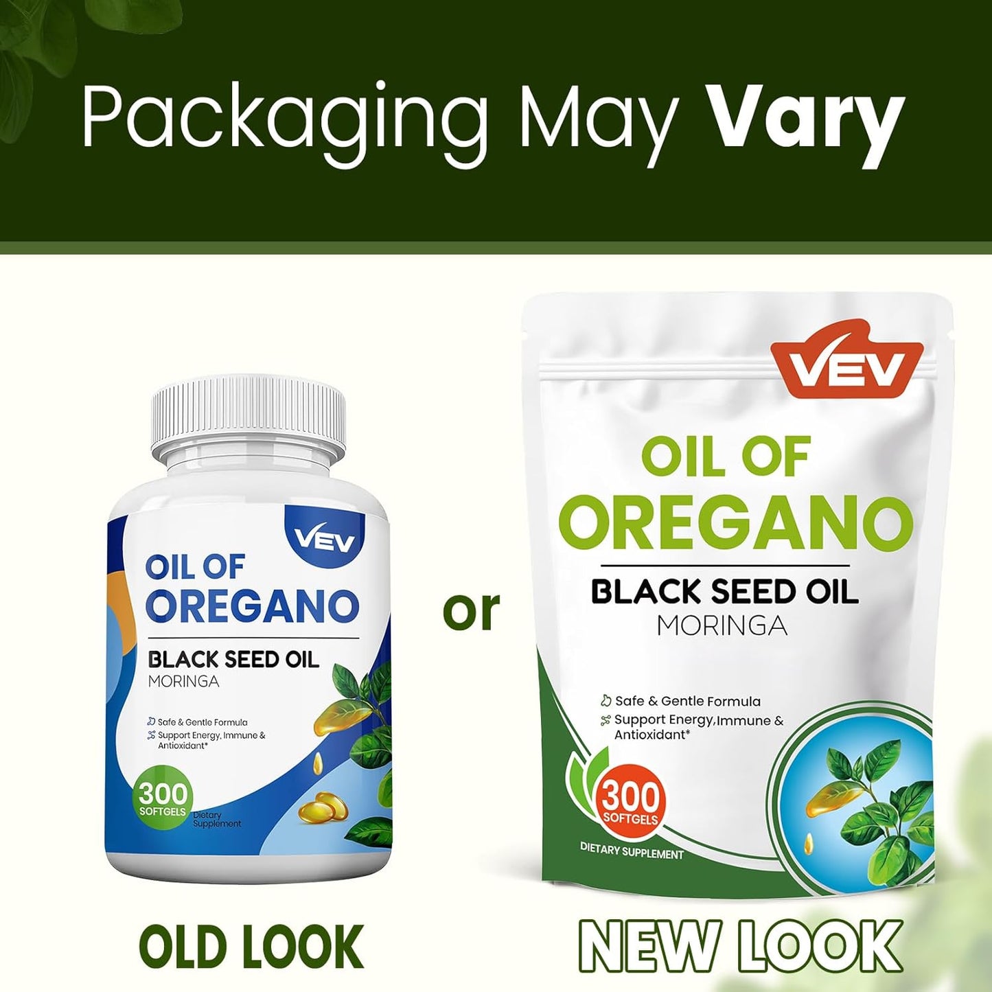 VEV Oil of Oregano with Black Seed Oil & Moringa