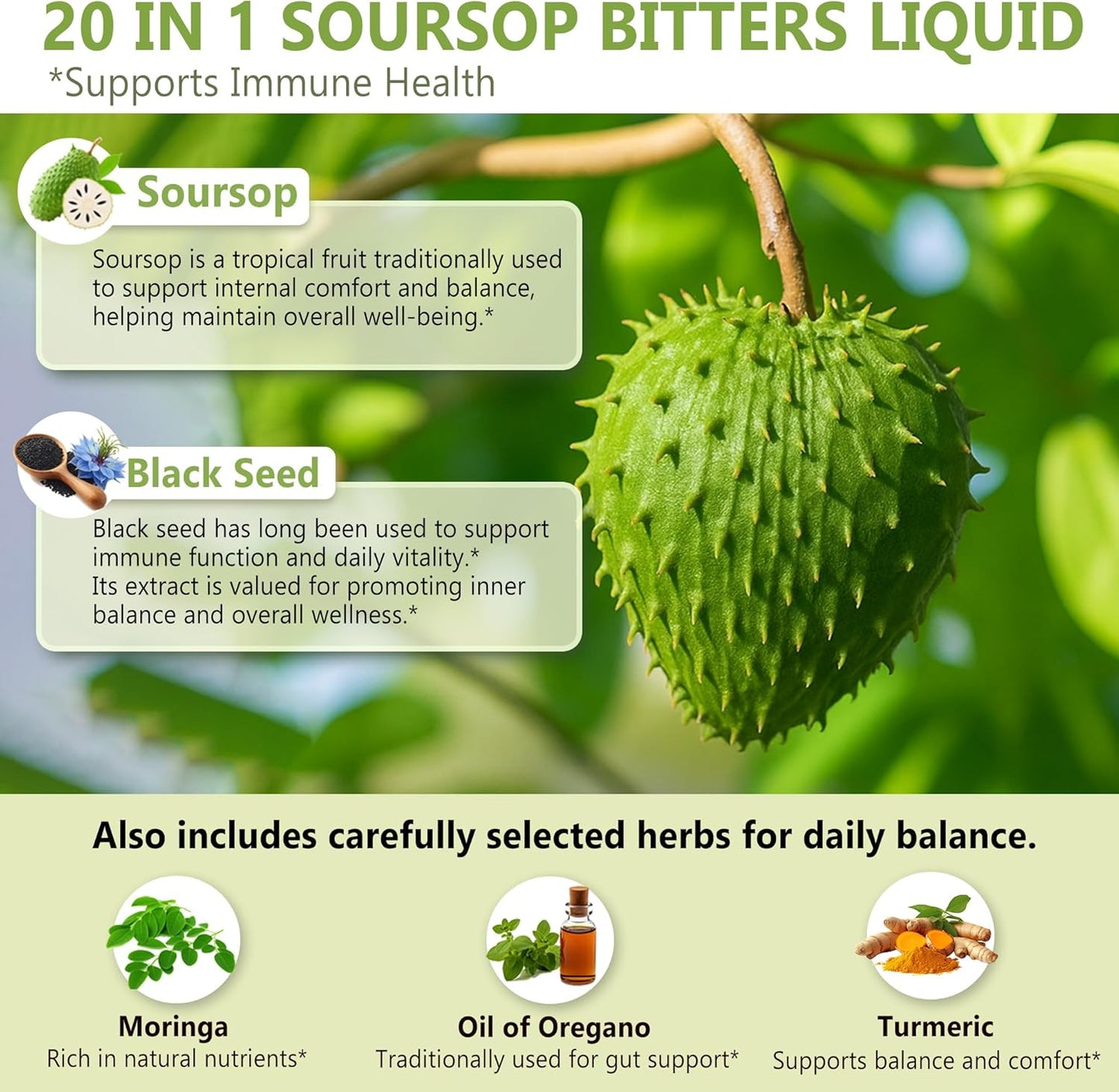 VEV Soursop Graviola Bitters Liquid Extract