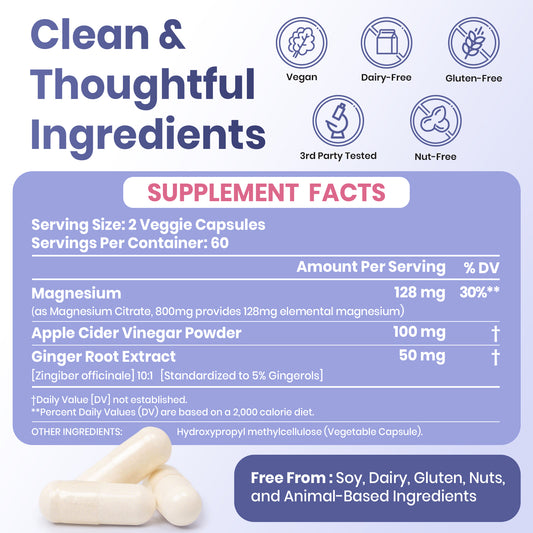 VEV DeepCalm Magnesium Citrate – Gentle Digestive & Muscle Support