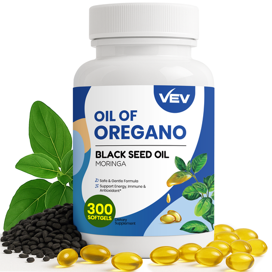 VEV Oil of Oregano with Black Seed Oil & Moringa