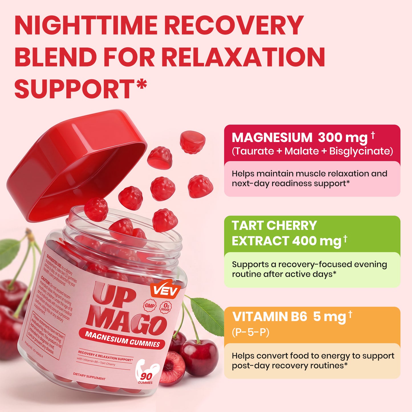 VEV UPMAGO Post-Activity Magnesium Gummies