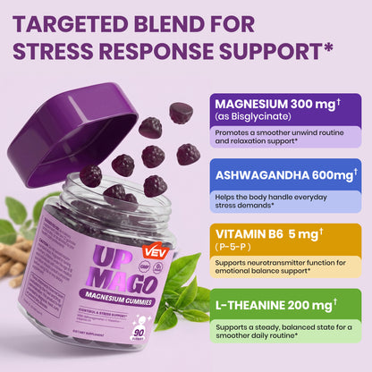 VEV UPMAGO Bisglycinate Magnesium Gummies