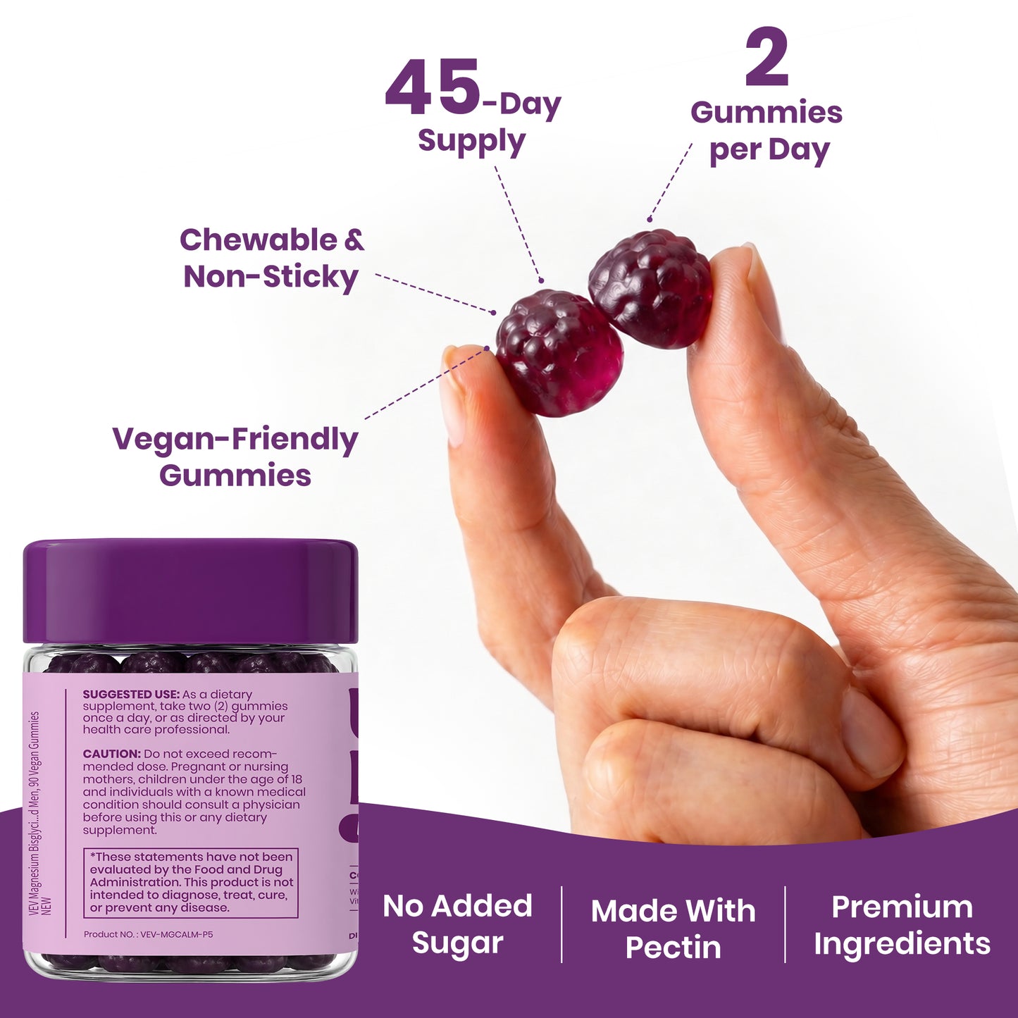 VEV UPMAGO Bisglycinate Magnesium Gummies