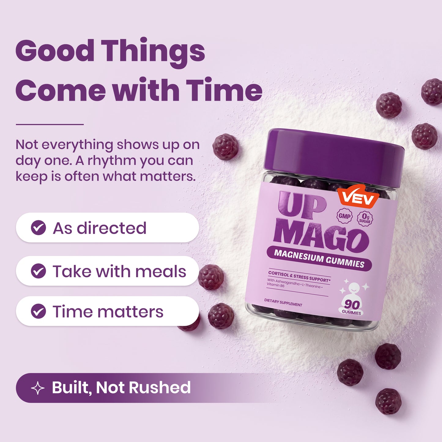 VEV UPMAGO Bisglycinate Magnesium Gummies