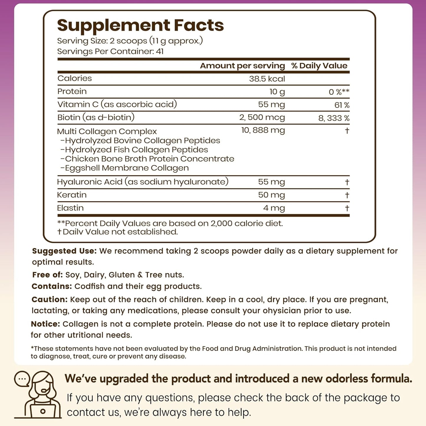 UPMAG Multi Collagen Peptides Powder