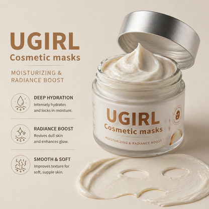 UGIRL Cosmetic Face Mask for Deep Hydration, Radiance Boost, and Soft Smooth Skin