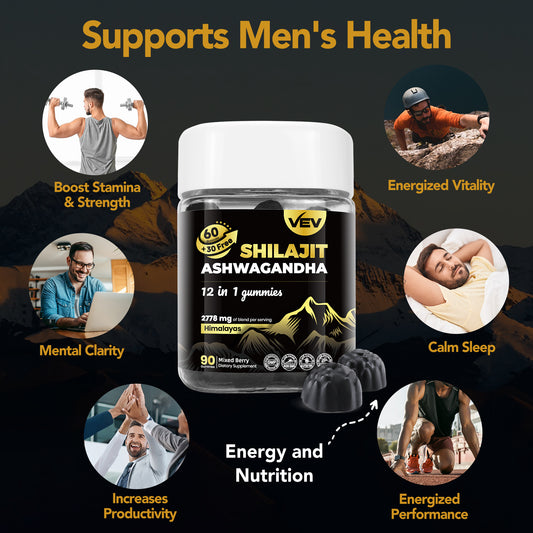 VEV Shilajit Gummies–90 Count