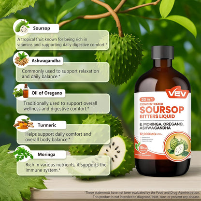 VEV Soursop Graviola Bitters Liquid Extract