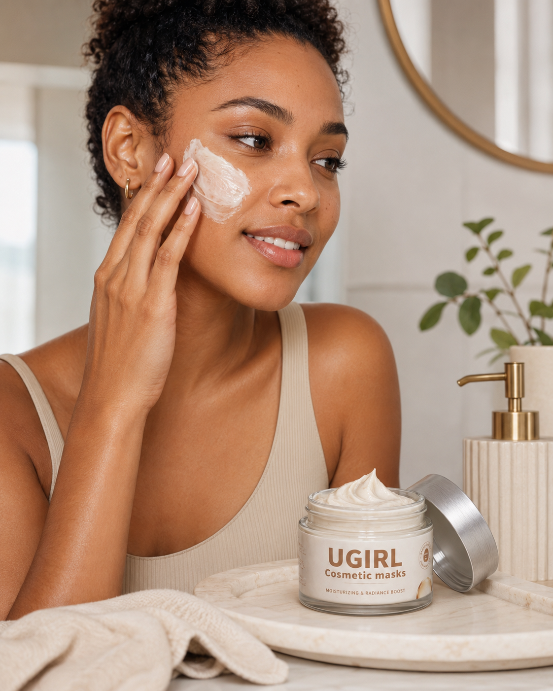 UGIRL Cosmetic Face Mask for Deep Hydration, Radiance Boost, and Soft Smooth Skin