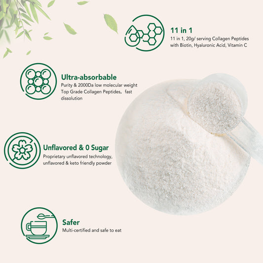 VEV Multi Collagen Peptides Powder - 32Oz