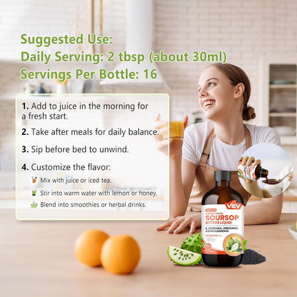 VEV Soursop Graviola Bitters Liquid Extract