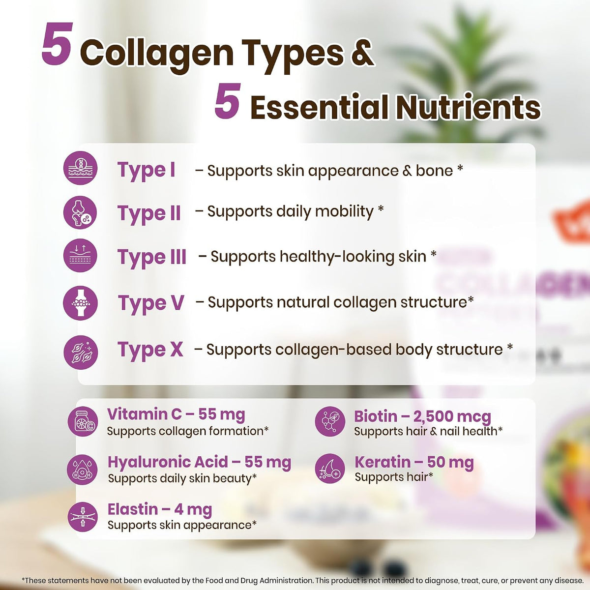 VEV Multi Collagen Peptides Powder - 16Oz