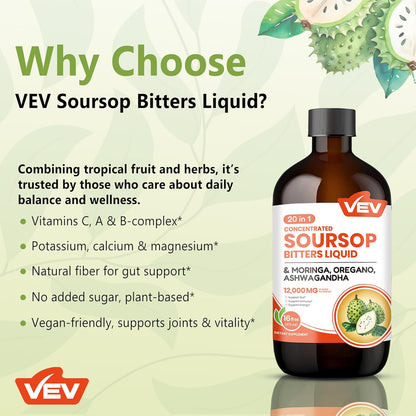 VEV Soursop Graviola Bitters Liquid Extract