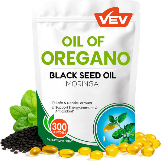 VEV Oil of Oregano with Black Seed Oil & Moringa